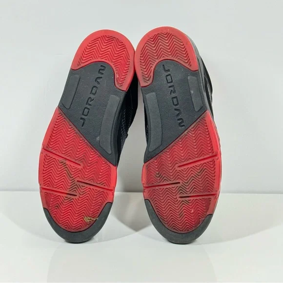 Air Jordan 5 Retro Low Alternate 90 Black Gym Red Men's Size 12 - 819171-001 - Picture 2 of 8